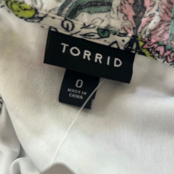 Torrid Midi Wash Gauze Tiered Dress Tassel Neck Elastic Waist Womens Size Large - Picture 9 of 9